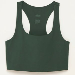 Dark green girlfriend collective Paloma sports bra size small EUC